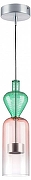 Подвесной светильник Lightstar Belle 814004 цвет плафона/подвески Зеленый, Розовый, цвет арматуры Хром-1