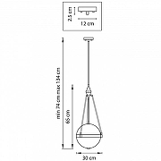 Светильник на штанге Lightstar Modena 816037 цвет бронза, черный-1