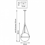 Светильник на штанге Lightstar Modena 816047 цвет бронза, черный-1