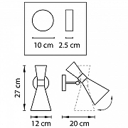 Бра Lightstar Dumo 816611 цвет плафона/подвески Золото, Латунь, цвет арматуры Золото-4