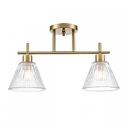 Светильник на штанге Lumion Vivian 8188/2C цвет плафона/подвески Прозрачный, цвет арматуры Латунь-3