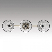 Светильник на штанге Lumion Vivian 8188/3C цвет плафона/подвески Прозрачный, цвет арматуры Латунь-2