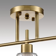 Светильник на штанге Lumion Vivian 8188/3C цвет плафона/подвески Прозрачный, цвет арматуры Латунь-6