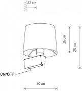 Бра Nowodvorski Ch1ll1n 8200 цвет плафона/подвески Серый, цвет арматуры Белый-3