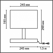 Настольная лампа Lumion Maderana 8202/1T цвет плафона/подвески Коричневый, цвет арматуры Коричневый-6