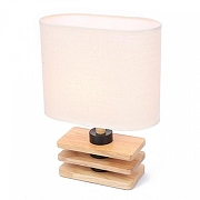 Настольная лампа Lumion Maderana 8205/1T цвет плафона/подвески Бежевый, цвет арматуры Коричневый-1