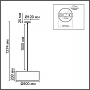 Подвесной светильник Lumion NIKKI 8250/3 цвет плафона/подвески Бежевый, цвет арматуры Никель-9