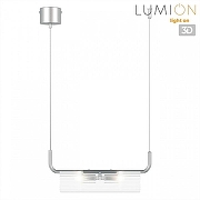 Подвесной светильник Lumion TORONTO 8258/2 цвет плафона/подвески Прозрачный, цвет арматуры Серебро-3