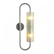 Бра Lumion TORONTO 8258/2W цвет плафона/подвески Прозрачный, цвет арматуры Серебро-1