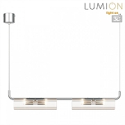 Подвесной светильник Lumion TORONTO 8258/4 цвет плафона/подвески Прозрачный, цвет арматуры Серебро-3