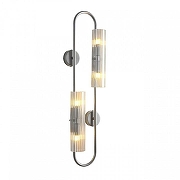Бра Lumion TORONTO 8258/4W цвет плафона/подвески Прозрачный, цвет арматуры Серебро-1