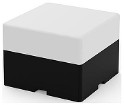 Модульный светильник Gauss Shop Lighting 883664248 цвет плафона/подвески Опал, цвет арматуры Черный-1