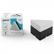 Модульный светильник Gauss Shop Lighting 883665248 цвет плафона/подвески Опал, цвет арматуры Черный