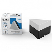 Модульный светильник Gauss Shop Lighting 883665348 цвет плафона/подвески Опал, цвет арматуры Черный