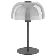 Настольная лампа Eglo Solo 2 900141 цвет плафона/подвески Светло-серый, цвет арматуры Черный
