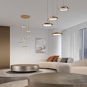 Подвесной светильник Eurosvet Crespella 90034/6 золото цвет плафона/подвески Золото, цвет арматуры Золото-7