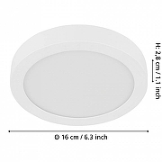 Накладной светильник Eglo Fueva 5 900582 цвет плафона/подвески Белый, цвет арматуры Белый-3