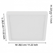 Накладной светильник Eglo Fueva 5 900592 цвет плафона/подвески Белый, цвет арматуры Белый-3