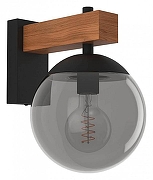 Светильник на штанге Eglo Bufalata 900671 цвет плафона/подвески Черный, цвет арматуры Коричневый, Черный