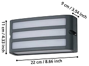Накладной светильник Eglo Camarda 900811 цвет плафона/подвески Белый, Черный, цвет арматуры Антрацит-2