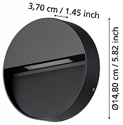 Накладной светильник Eglo Marugg1o 900888 цвет плафона/подвески Черный, цвет арматуры Черный-2