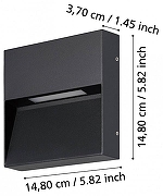 Накладной светильник Eglo Marugg1o 900889 цвет плафона/подвески Черный, цвет арматуры Черный-2