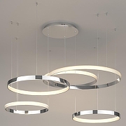 Подвесной светильник Eurosvet Posh 90175/5 хром цвет плафона/подвески Прозрачный, Медь, цвет арматуры Медь