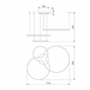 Подвесной светильник Eurosvet Gap 90180/3 сатин-никель цвет плафона/подвески Белый, Никель, цвет арматуры Никель-4