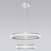 Подвесной светильник Eurosvet Imperio 90241/2 белый/ серебро Smart цвет плафона/подвески Белый, Серебро, цвет арматуры Белый, Серебро