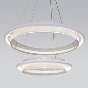 Подвесной светильник Eurosvet Imperio 90241/2 белый/ серебро Smart цвет плафона/подвески Белый, Серебро, цвет арматуры Белый, Серебро-2