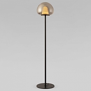 Торшер Eurosvet Twice 90327/1 черный цвет плафона/подвески Светло-серый, цвет арматуры Черный