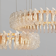 Подвесной светильник Bogate's Farfalla 90374/3 цвет плафона/подвески Прозрачный, цвет арматуры Золото-1