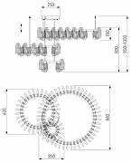 Подвесной светильник Bogate's Farfalla 90374/3 цвет плафона/подвески Прозрачный, цвет арматуры Золото-2