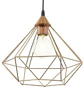 Подвесной светильник Eglo Tarbes 94194 цвет плафона/подвески Медь, цвет арматуры Черный