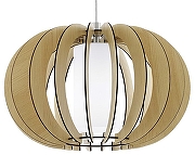 Подвесной светильник Eglo Stellato 1 95598 цвет плафона/подвески Белый, Коричневый, цвет арматуры Никель