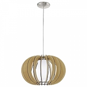 Подвесной светильник Eglo Stellato 1 95598 цвет плафона/подвески Белый, Коричневый, цвет арматуры Никель-1