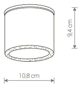 Накладной светильник Nowodvorski Hexa 9564 цвет плафона/подвески Белый, Прозрачный, цвет арматуры Белый-1