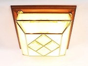 Накладной светильник Doge Luce 956 956/4PL-LN.D (Diffusore M) цвет плафона/подвески Прозрачный, Оранжевый, цвет арматуры Золото-2