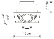 Встраиваемый светильник Nowodvorski Downl1ght 9573 цвет Серый-1