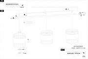 Подвесной светильник Eglo Norumbega 97955 цвет плафона/подвески Белый, Серый, цвет арматуры Белый-1
