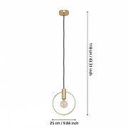 Подвесной светильник Eglo Man1zales 98834 цвет Латунь-3