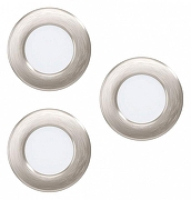 Набор встраиваемых светильников Eglo Fueva 5 99141 цвет плафона/подвески Белый, цвет арматуры Никель