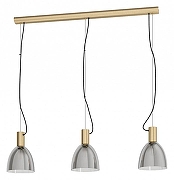 Подвесной светильник Eglo Lebal1o 99314 цвет плафона/подвески Светло-серый, цвет арматуры Бронза, Черный