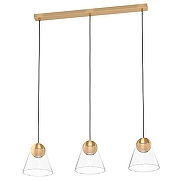 Подвесной светильник Eglo Cerasella 99629 цвет плафона/подвески Прозрачный, цвет арматуры Латунь