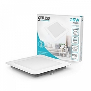 Встраиваемый светильник Gauss Elementary 998520224 цвет плафона/подвески Белый, цвет арматуры Белый-2