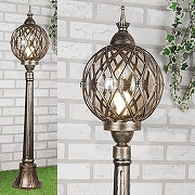 Ландшафтный светильник Elektrostandard Sirius a026100 цвет плафона/подвески Прозрачный, цвет арматуры Золото-1