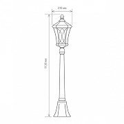 Ландшафтный светильник Elektrostandard Virgo a031924 цвет плафона/подвески Прозрачный, цвет арматуры Коричневый-3