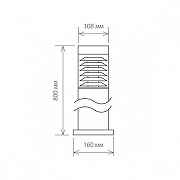 Ландшафтный светильник Elektrostandard Strada a035094 цвет плафона/подвески Прозрачный, цвет арматуры Серый-2