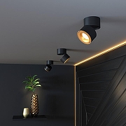 Накладной светильник Elektrostandard Klips a050528 цвет плафона/подвески Черный, Золото, цвет арматуры Черный-2