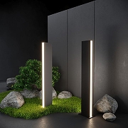 Ландшафтный светильник Elektrostandard Flat a053316 цвет плафона/подвески Черный, цвет арматуры Черный-1